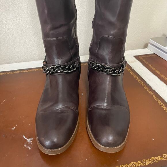 Coach Dark Brown Heeled Boots - Picture 5 of 16
